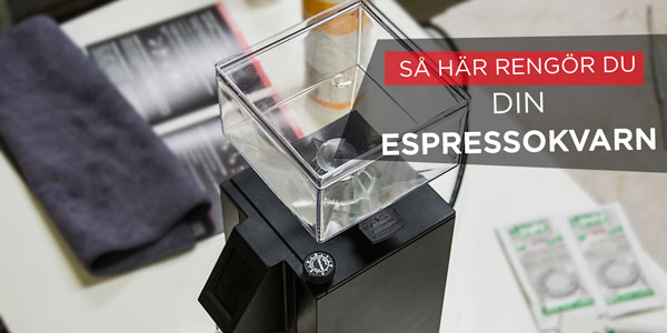 Så här gör du rent din espressokvarn